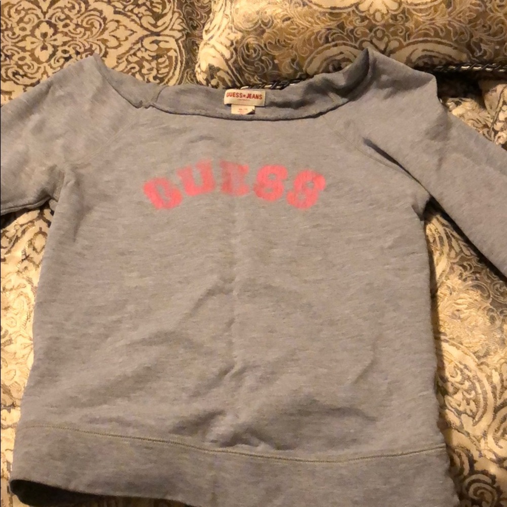 Off shoulder guess sweater
